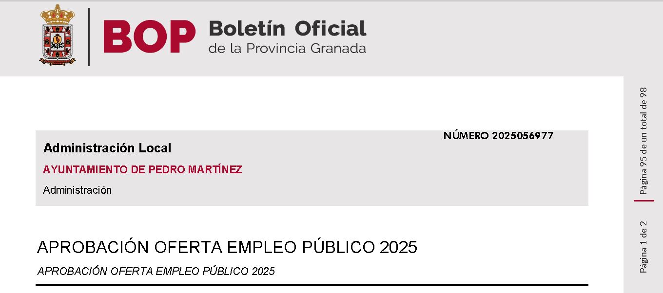 OFERTA EMPLEO PÚBLICO 2025