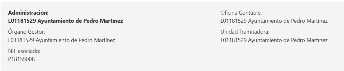 CÓDIGOS PARA FACTURACIÓN ELECTRÓNICA EN FACE