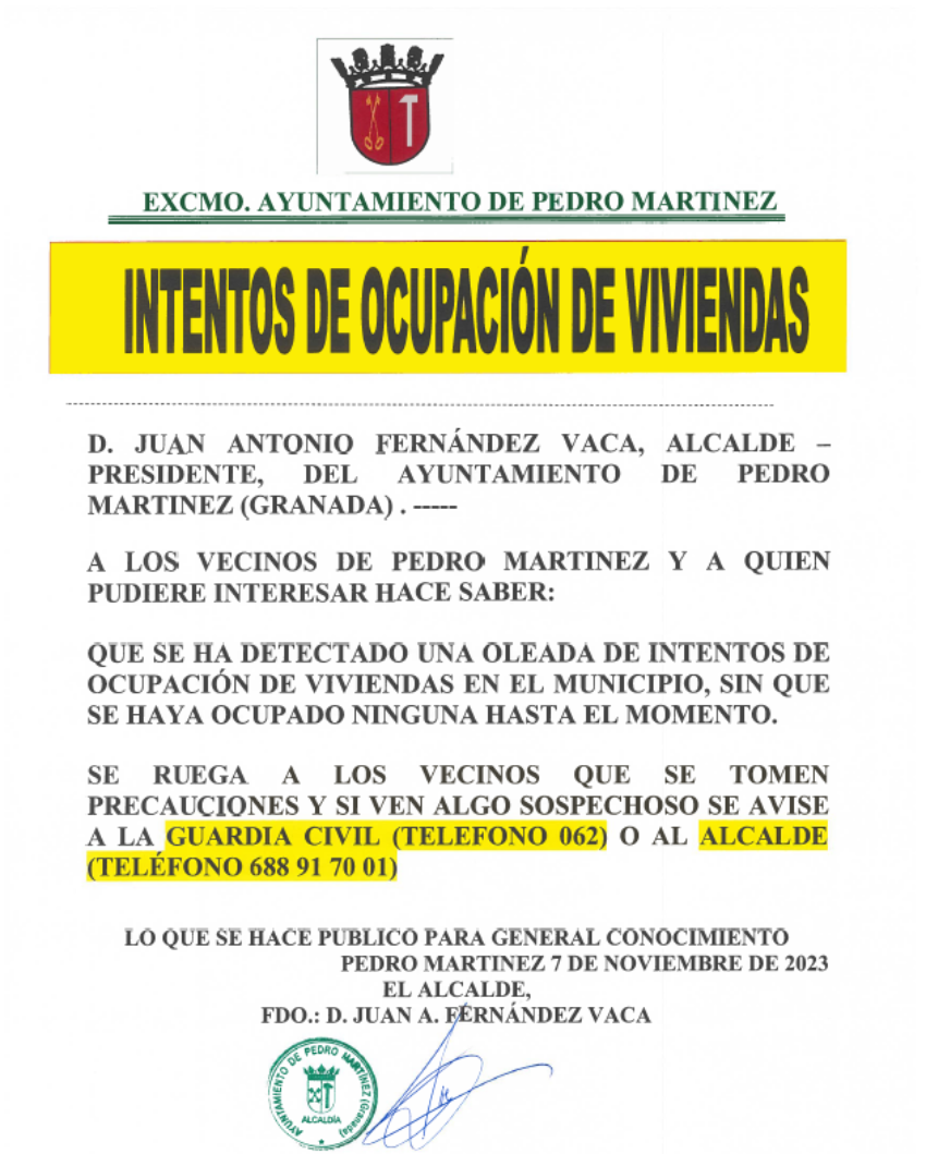 BANDO INTENTO OCUPACIONES